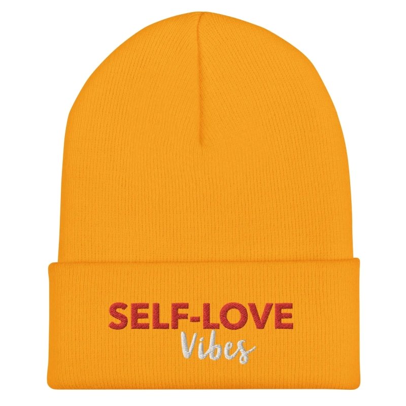 SELF - LOVE VIBES Cuffed Beanie - beanie - British D'sire