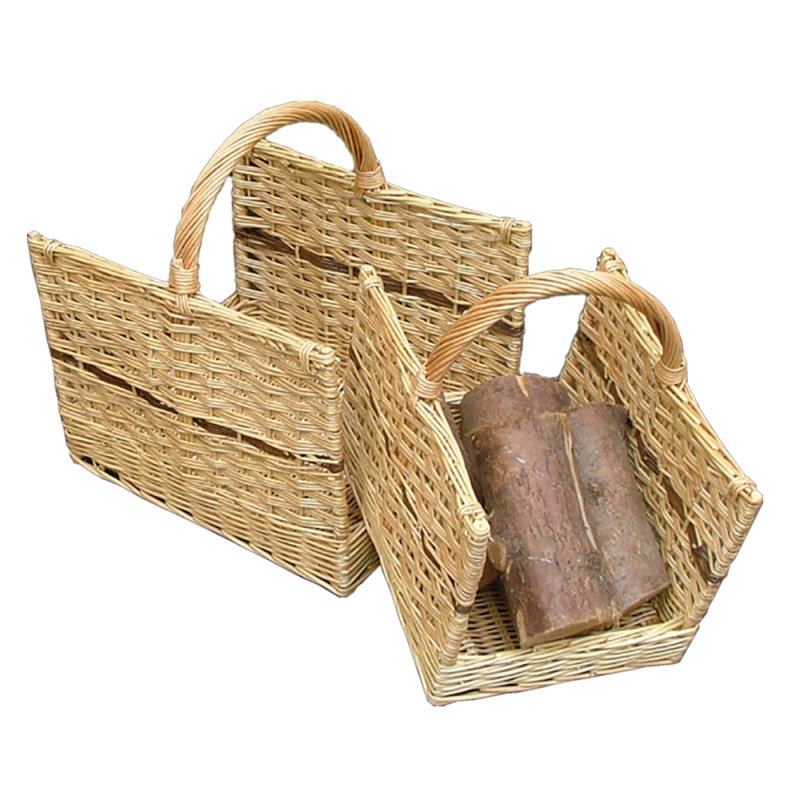 Set of 2 Open End Log basket - Log Baskets - British D'sire