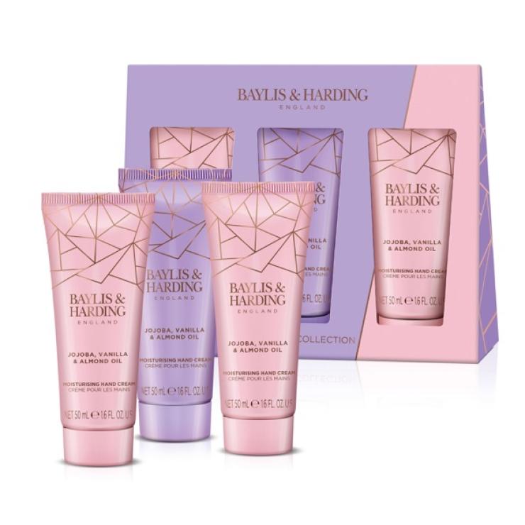 Baylis & Harding Jojoba, Vanilla & Almond Oil Luxury Hand Treats Gift Set - Vegan Friendly