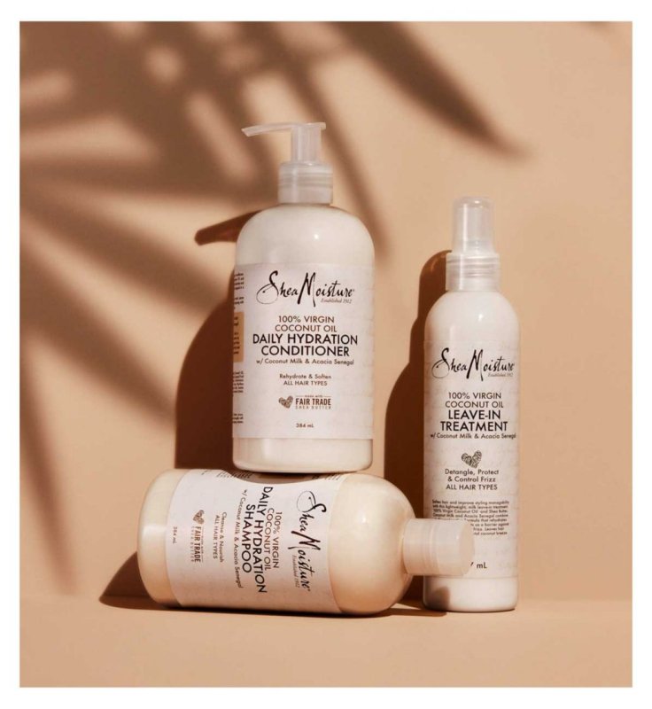 SheaMoisture 100% Virgin Coconut Oil Leave In Treatment, 237ml - Hair Treatment - British D'sire