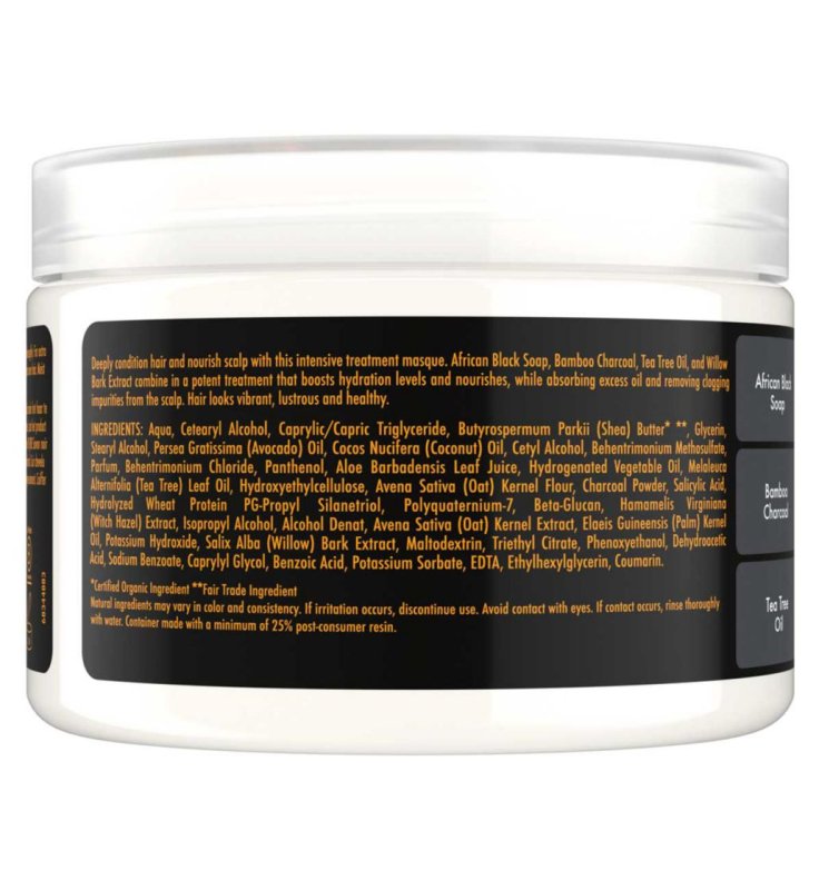 SheaMoisture African Black Soap Bamboo Charcoal Purification Masque, 354l - Hair Mask - British D'sire