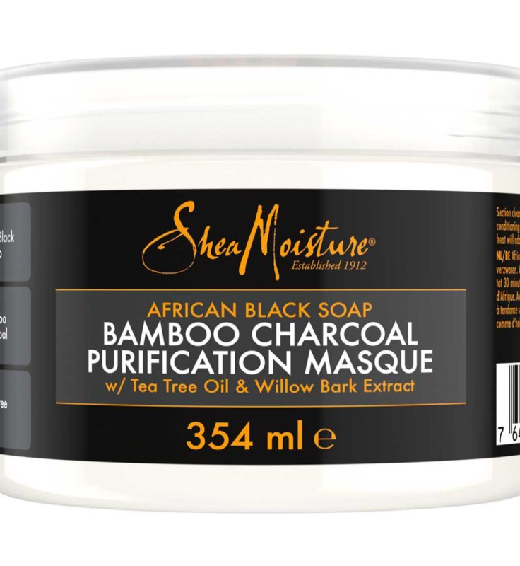 SheaMoisture African Black Soap Bamboo Charcoal Purification Masque, 354l - Hair Mask - British D'sire