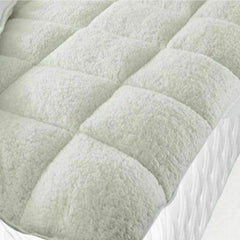 Sherpa Teddy Mattress Topper Protector - Home, Furniture & DIY:Bedding:Mattress Toppers - British D'sire