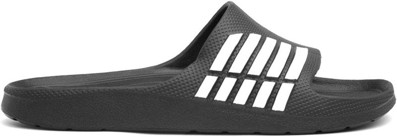 shoezone - Barrington Adults Black Stripe EVA Slider - British D'sire