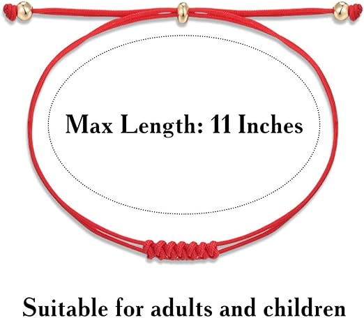 Shonyin 7 Knots Red String Bracelet Kabbalah Protection Thread Handmade String Bracelets Good Luck Gift for Women Men Girls Boys Family - Bracelets - British D'sire