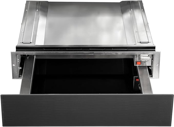 SIA Push Push Warming Drawer in Gunmetal Grey, 2 functions BIPWD14GM - British D'sire