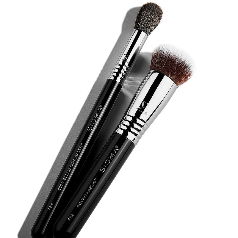 Sigma Beauty Flawless Complexion Brush Duo - Makeup Brushes - British D'sire