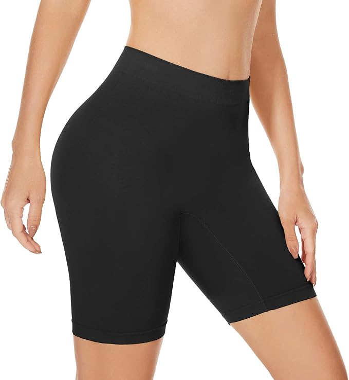 SIHOHAN Womens Slip Shorts Comfortable Short Pants Ultra Soft Seamless Long Briefs for Under Dresses Leggings and Yoga - Women's Shorts - British D'sire