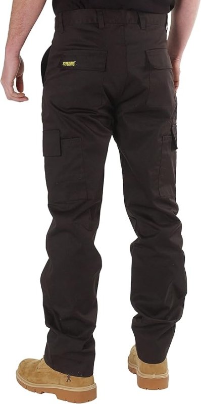 SITE KING Mens Cargo Combat Work Trousers Sizes 28 to 56 with Button & Zip Fly - Trousers - British D'sire