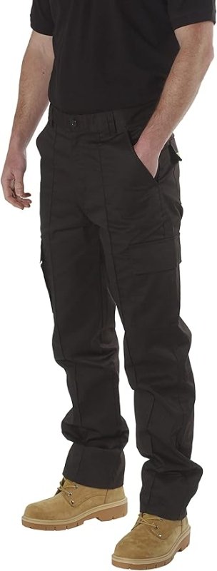 SITE KING Mens Cargo Combat Work Trousers Sizes 28 to 56 with Button & Zip Fly - Trousers - British D'sire