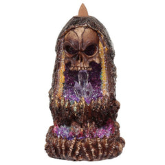 Skull Crystal Cave LED Backflow Incense Burner - British D'sire