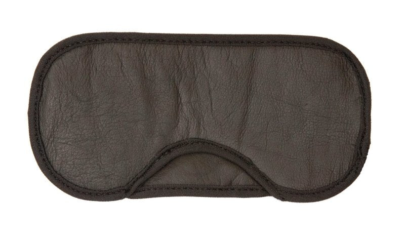 Sleep Mask - Soft Leather with Cotton Fleece - Lightweight & Comfortable - Black - Sleep Mask - British D'sire