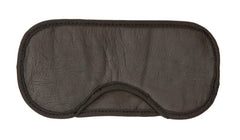 Sleep Mask - Soft Leather with Cotton Fleece - Lightweight & Comfortable - Black - Sleep Mask - British D'sire