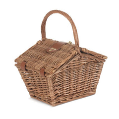 Small Elegant Picnic Wicker Basket - Empty Picnic Baskets - British D'sire