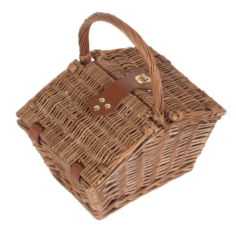 Small Elegant Picnic Wicker Basket - Empty Picnic Baskets - British D'sire