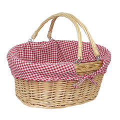 Small Swing Handle Wicker Shopping Basket - Shopping Baskets - British D'sire