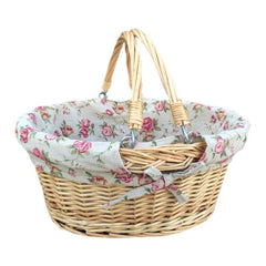 Small Swing Handle Wicker Shopping Basket - Shopping Baskets - British D'sire