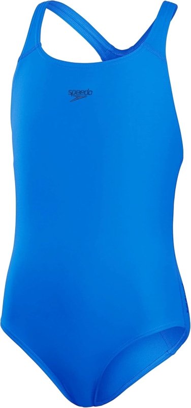 Speedo Girl's Eco Endurance+ Medalist Swimsuit | Chlorine Resistance | Recycled Fabric | Comfort Fit | Swimming Lessons | Swim Holiday Swimsuit (Pack of 1) - Competitive Swimwear - British D'sire