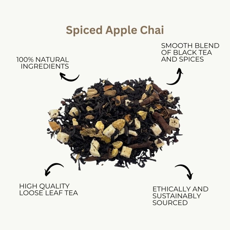 Spiced Apple Chai, Black Loose Leaf Tea - Tea & Infusions - British D'sire