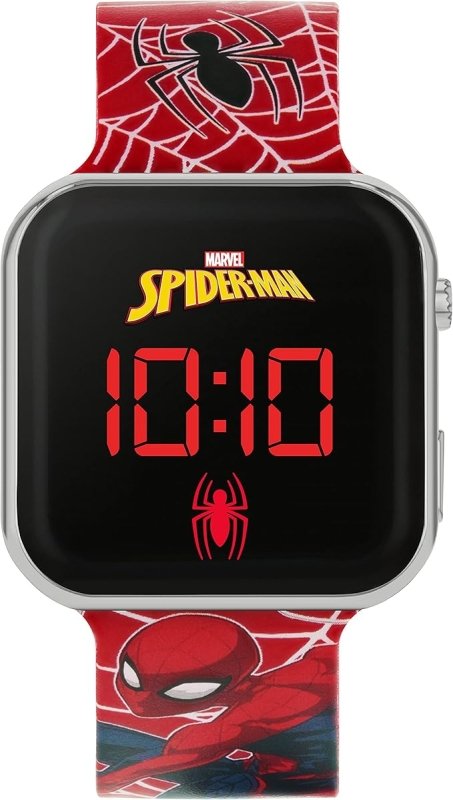 Spiderman Boy's Digital Quartz Watch with Silicone Strap SPD4719ARG - Kids watches - British D'sire