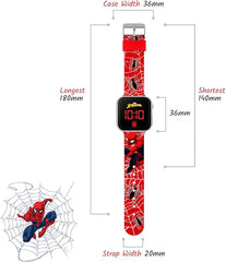 Spiderman Boy's Digital Quartz Watch with Silicone Strap SPD4719ARG - Kids watches - British D'sire