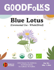 Sri Lankan Blue Lotus - Dried Whole 50g - British D'sire