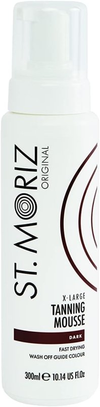 St Moriz Original Extra Large Instant Tanning Mousse in Dark | Fast Drying Vegan Fake Tan | With Wash Off Guide Colour | For Streak Free Bronzed Glow | Dermatologically Tested & Cruelty Free | 300ml - British D'sire