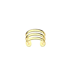 Sterling Silver 14kt Yellow Gold Plated Triple Line Ear Cuff - Cuff Earrings - British D'sire