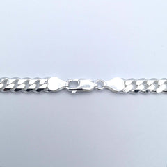 Sterling Silver 6.6mm Diamond Cut Curb Chain - Curb Chains - British D'sire