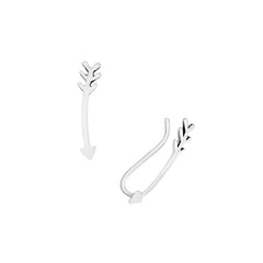 Sterling Silver Arrow Ear Climbers - Ear Climbers - British D'sire