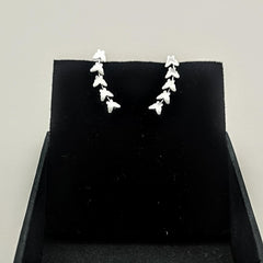 Sterling Silver Butterfly Ear Climbers - Ear Climbers - British D'sire