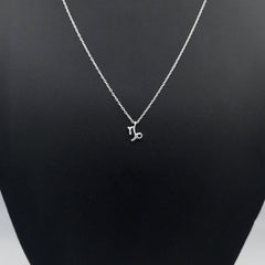 Sterling Silver Capricorn Zodiac Sign Necklace - Necklaces - British D'sire