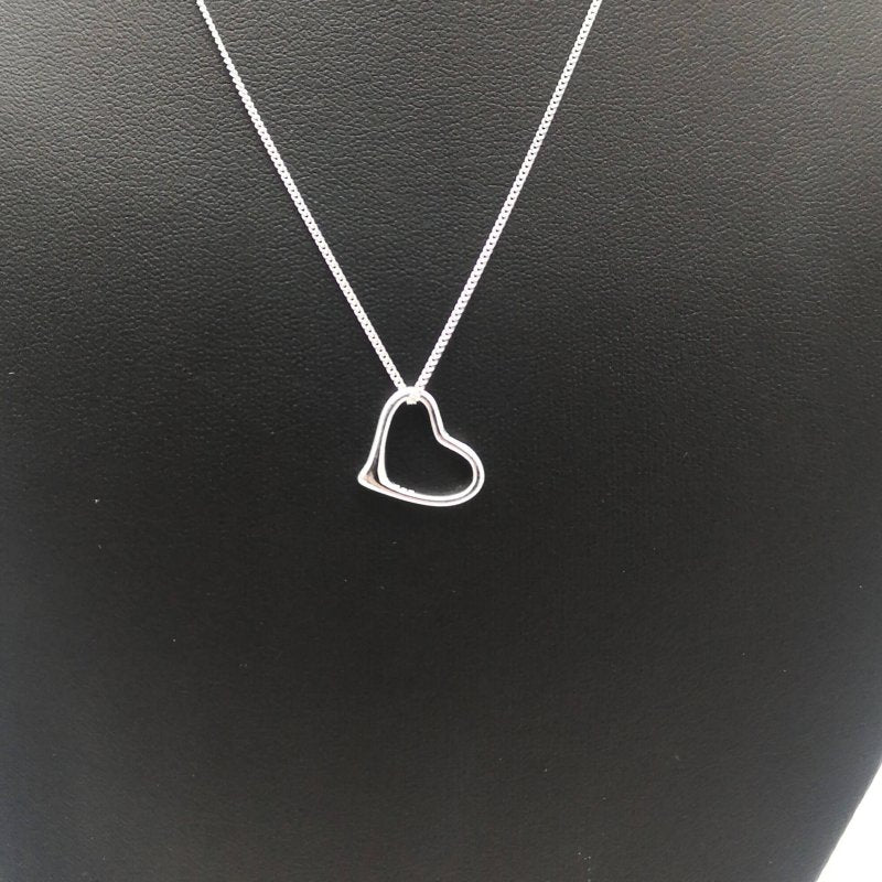 Sterling Silver Heart Pendant - Pendants - British D'sire