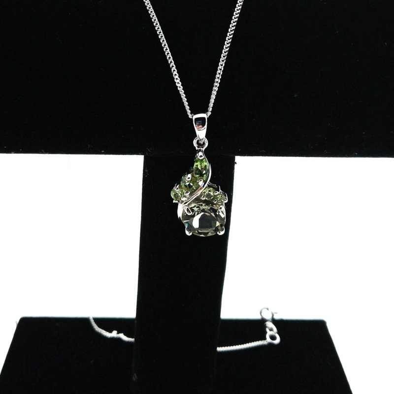 Sterling Silver Lemon Quartz & Peridot La Preciada Pendant - Pendants - British D'sire