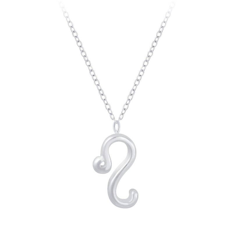 Sterling Silver Leo Zodiac Sign Necklace - Necklaces - British D'sire