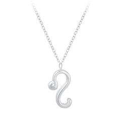 Sterling Silver Leo Zodiac Sign Necklace - Necklaces - British D'sire