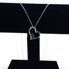 Sterling Silver London Blue Topaz La Preciada Heart Pendant - Pendants - British D'sire