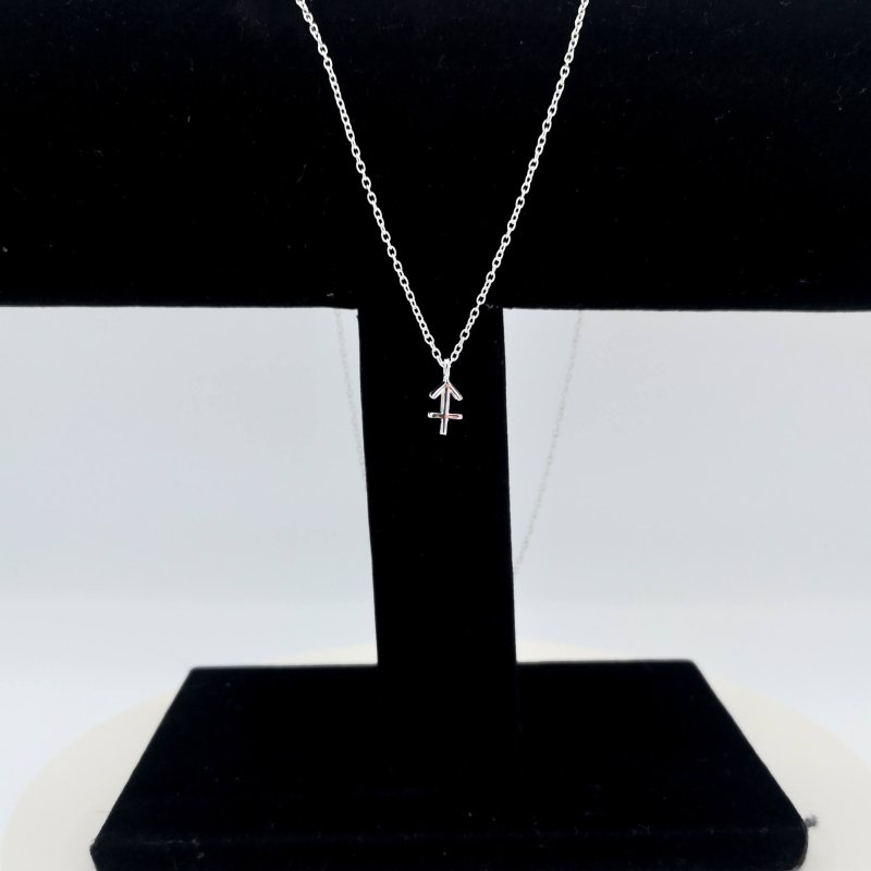 Sterling Silver Sagittarius Zodiac Sign Necklace - Necklaces - British D'sire