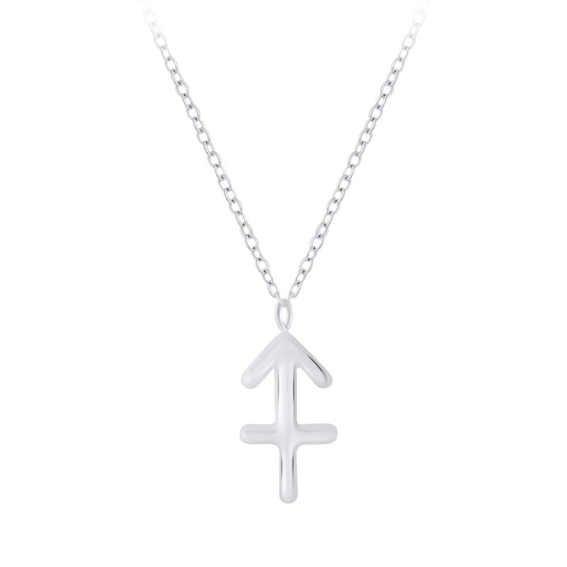 Sterling Silver Sagittarius Zodiac Sign Necklace - Necklaces - British D'sire