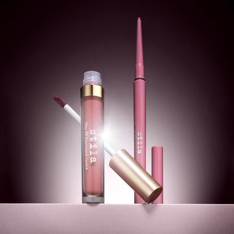Stila Kindness is Cool - Liquid Lipstick and Lip Liner Set - Lipstick and Liner - British D'sire