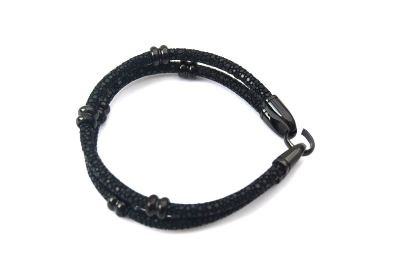 Stingray Leather Beaded Bracelet - All Products - British D'sire