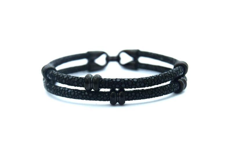 Stingray Leather Beaded Bracelet - All Products - British D'sire