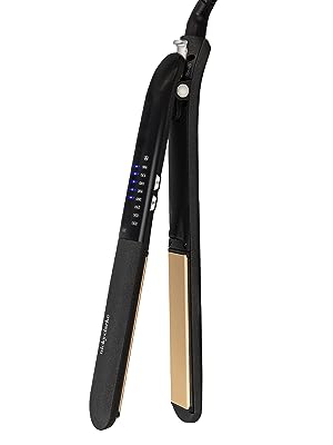 Nicky Clarke Premium Hair Therapy Straightener, Long Tourmaline Ceramic Plates, Fast Heat Up, 8 Heat Settings 160-230°C, LED Display & Digital Controls, 360° Swivel 3m Cable,