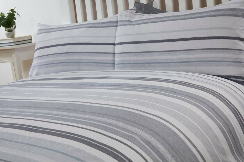 Stratford Stripe Duvet Cover Set Pillow Cases Quilt Cover Bedding Set - Duvet Set - British D'sire