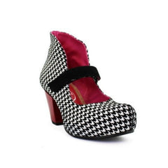 Stylo - Houndstooth bar shoe - Heel Shoe - British D'sire