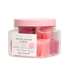 Sunday Rain Exfoliating Cubes Rose, 150g - Exfoliating Cubes - British D'sire