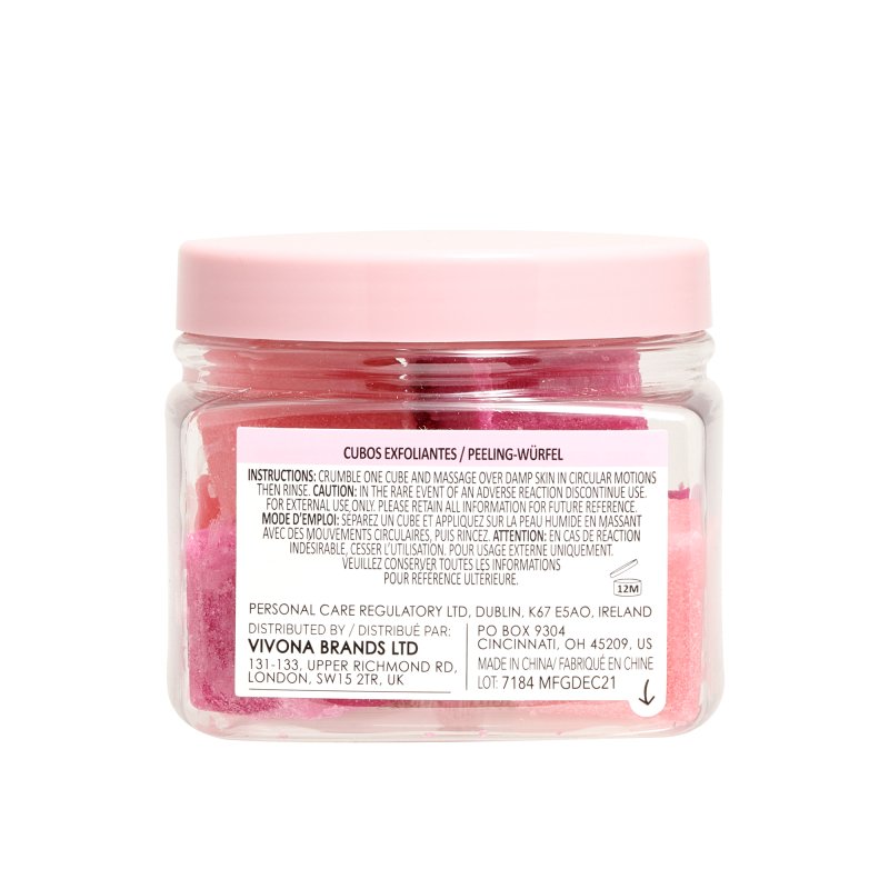 Sunday Rain Exfoliating Cubes Rose, 150g - Exfoliating Cubes - British D'sire