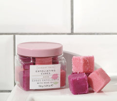 Sunday Rain Exfoliating Cubes Rose, 150g - Exfoliating Cubes - British D'sire