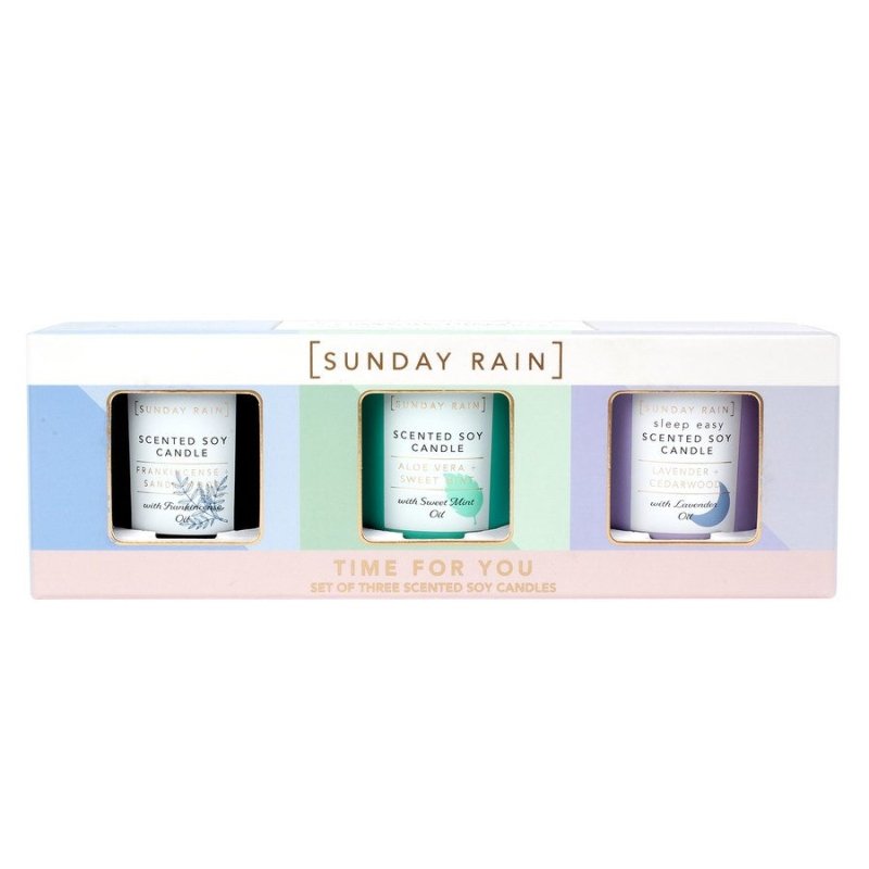 Sunday Rain Mini Scented Candle Trio - Candles - British D'sire