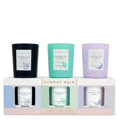 Sunday Rain Mini Scented Candle Trio - Candles - British D'sire